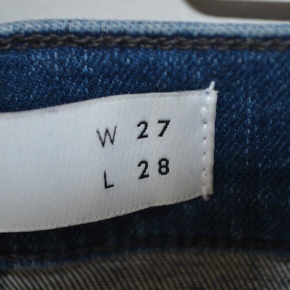 AYR The Chiller Skinny Ankle Stretch High Rise Womens 27/28 Blue 5 Pocket Jeans - Picture 8 of 9